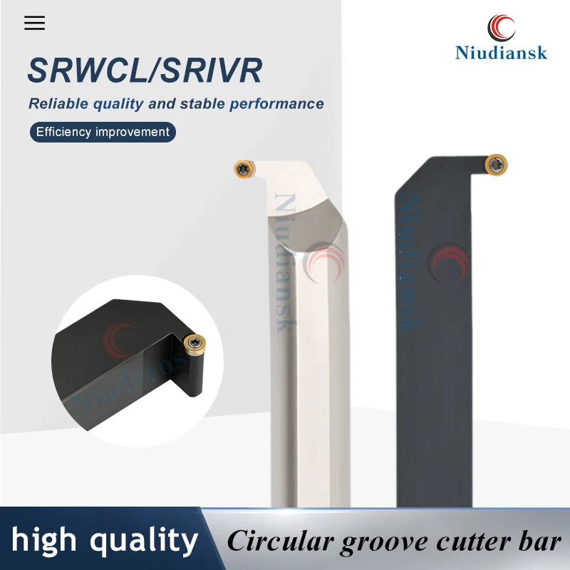

Cutting Machine Transverse 7-Shaped Extended Groove Cutter With Circular Arc Groove Cutter Rod SRIVR/SRWCL Cutting Depth T10/15