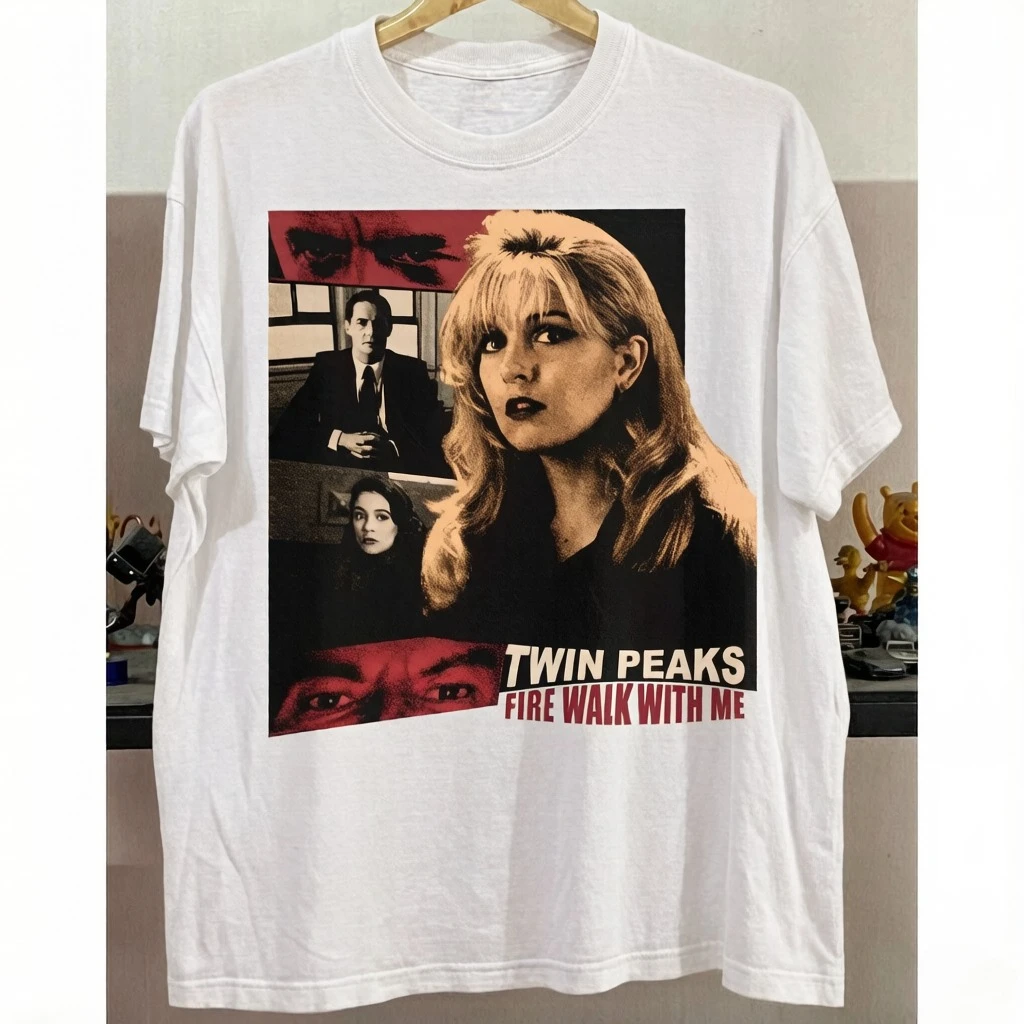 Jaws Movie Poster Inspiration Neutral Black T-shirt Four Seasons Men and Women Pure Cotton Casual Fashion Streetwear