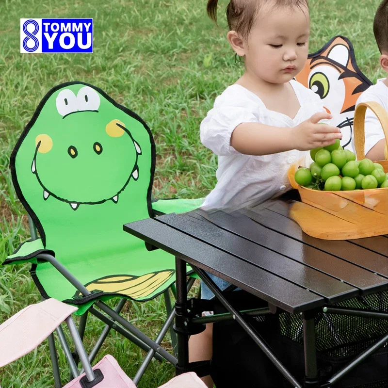 Outdoor Cartoon Folding Camping Portable Fishing Beach Chairs Children's Lovely Backrest Lightweight Cute and Fun Shaped Chairs