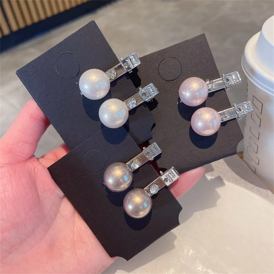 

Fashion mini exquisite imitation pearl hair clip for women simple side clip hair clip children's hair accessories accessories