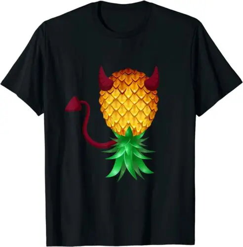 Swinger Upside Down Bad Pineapple Devil Horn T-Shirt