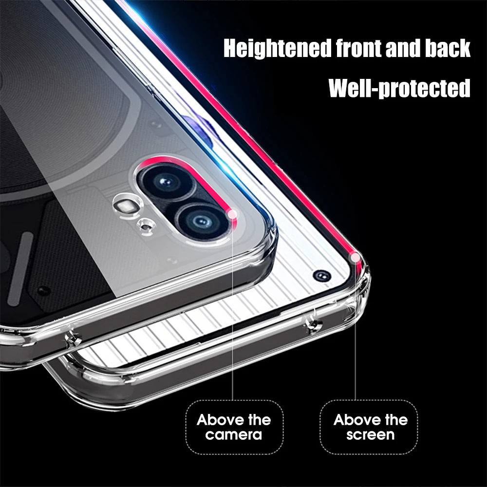 Soft TPU Silicone Case For Nothing Phone 1 Cover Clear Phone Cover For Nothing Phone One Phone1 One 6.55 inch Coque Bumper Capas