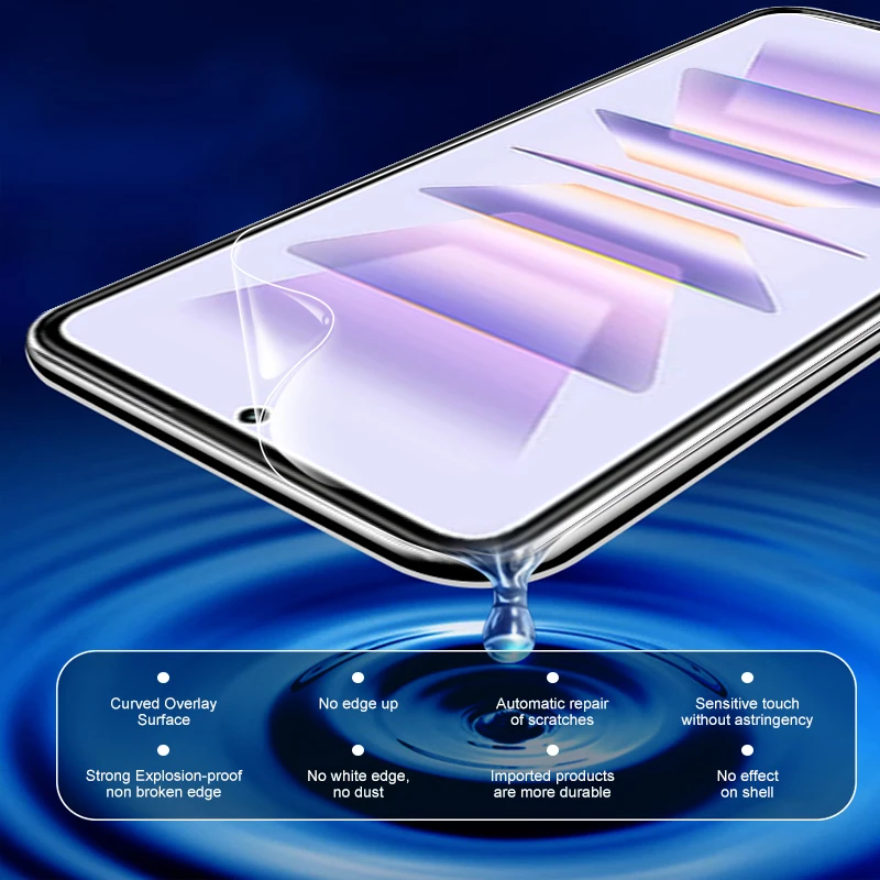 Película protectora de hidrogel para Xiaomi Redmi K60 Pro, Protector de pantalla HD de 6,67 pulgadas, 2 unidades