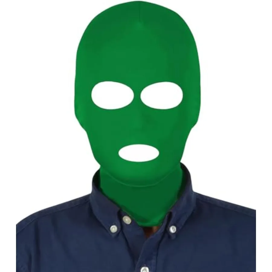 

Unisex 3 Hole Full Face Mask Cover Elastic Breathable Halloween Masquerade Cosplay Costume Zentai Hood