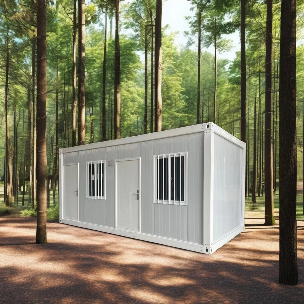 

Steel Sandwich Panel Flat Pack Container Prefabricated Tiny House Office Modern Design Customizable Size Outdoor Use