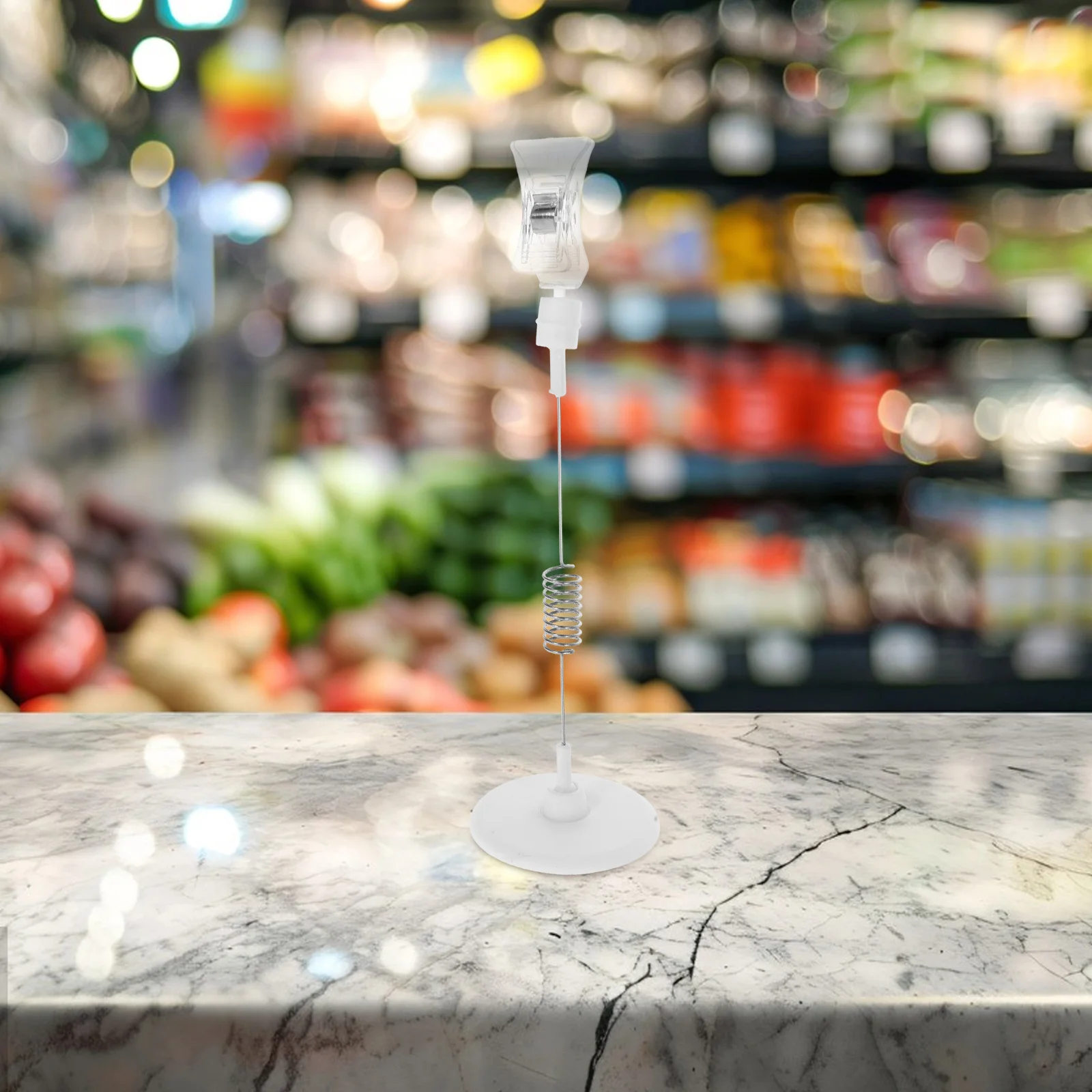 6개입 가격표 홀더 오거나이저 소매점 슈퍼마켓 선반 디스플레이 사인 클립 ABS 재사용 가능 수직 가격표 홀더