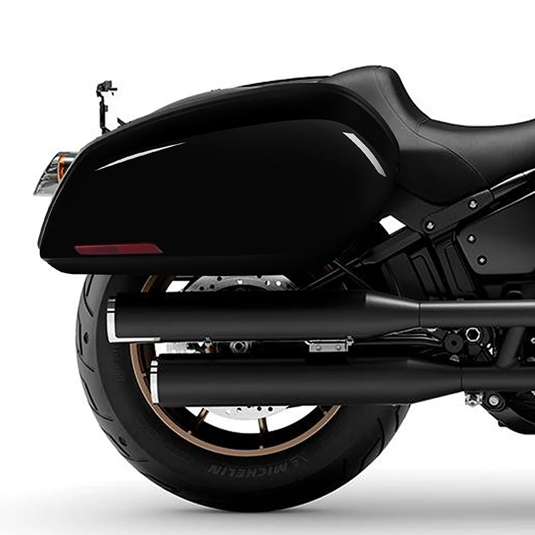 Gloss Black Painted High Quality ABS Motorcycle Side Bags Hard Saddlebags Fit For Harley Low Rider ST 2022-2025 El Diablo 2022