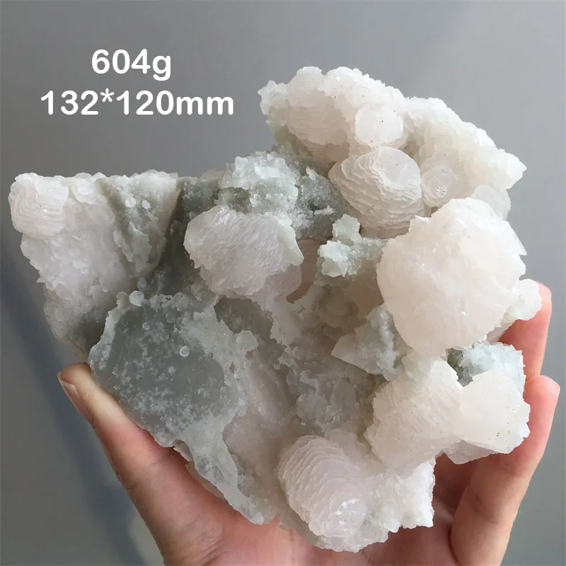 604g Natural Pink Color Calcite (Fluorescent）Raw Stone Mineral Specimen Healing Crystal Collection Home Decor