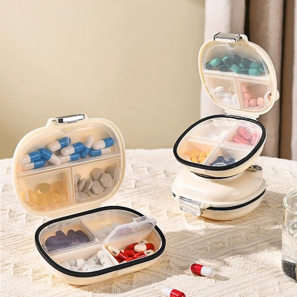 Jewelry Box Plastics Pills Storage Box 7 Grid Moisture-proof Mini Medicine Box Dustproof Durable Weekly Pill Case Travel