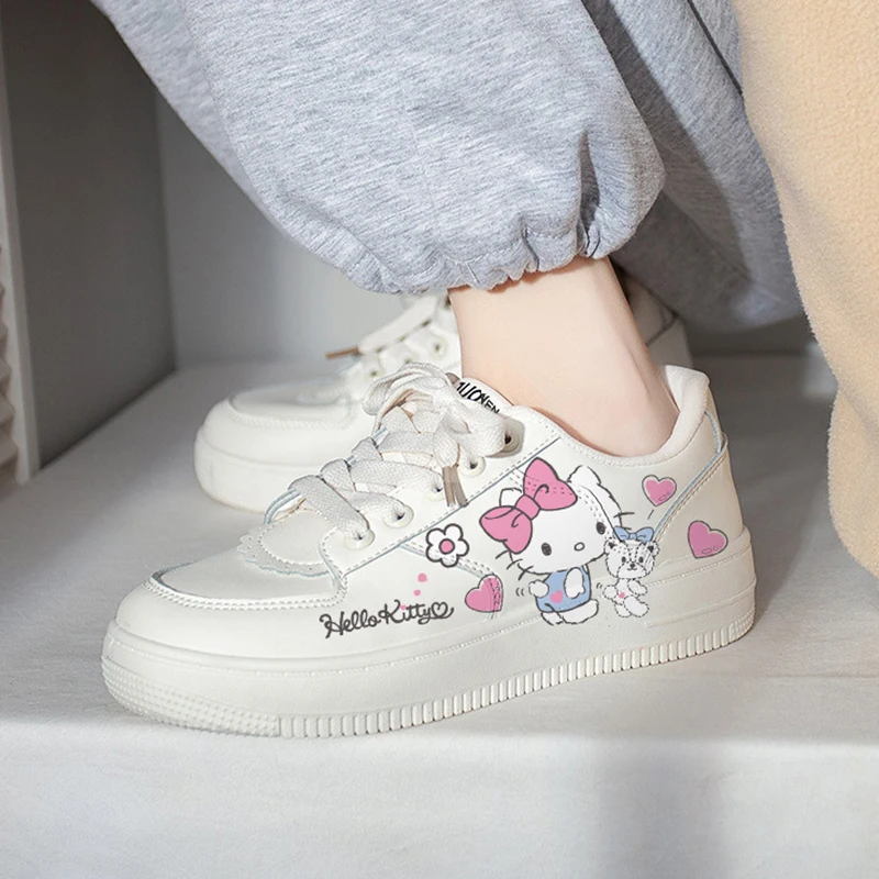 

Sanrio Hello Kitty Women's Casual Sneakers Running Sport Shoes Tennis Shoes Skateboard Shoe Trainers Skate Flats Walking Shoe