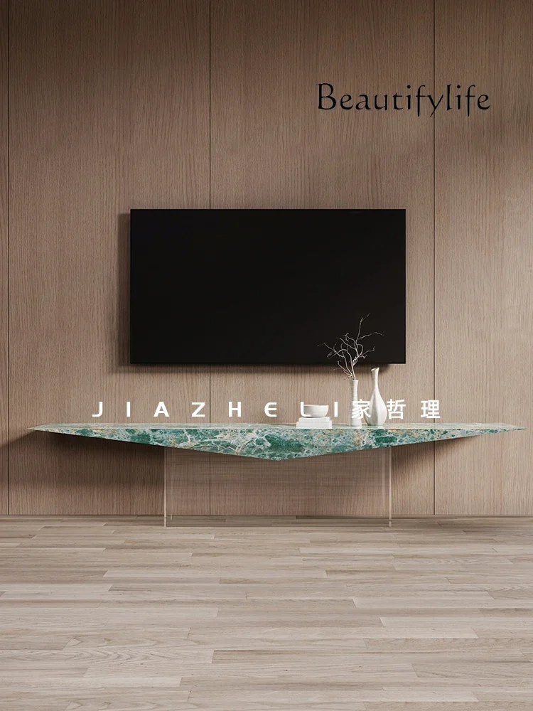 

BJ Hanging TV Cabinet Living Room New High-end Italian Minimalist Designer Acrylic Floating Floor Cabinet