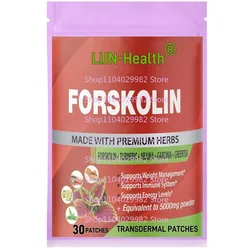 Forskolin Transdermal Patches Support Energy Production & Immune System-30 Patches 1 Month Supply
