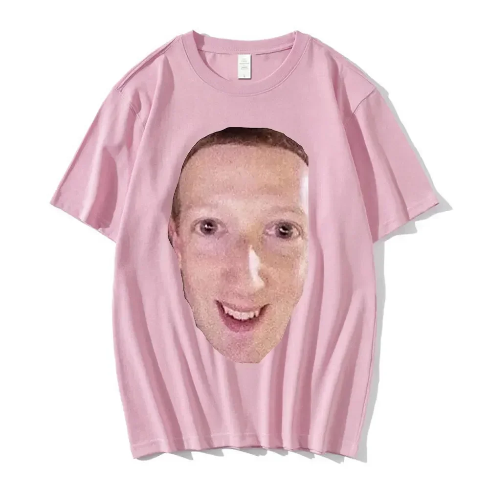 Cursed Zucc T Shirt Cursed Meme Facebook Meme Mark Zuckerberg Short Sve T Shirts Plus Size Tops Streetwear