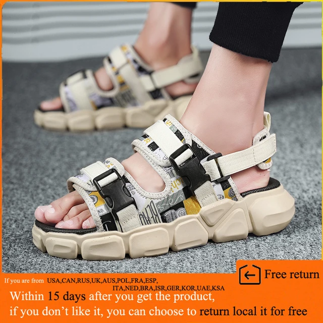 Summer Light weight Men s Sandals Outdoor Black EVA Slip on Soft Casual Sandal Shoes for Man Sandle AliExpress