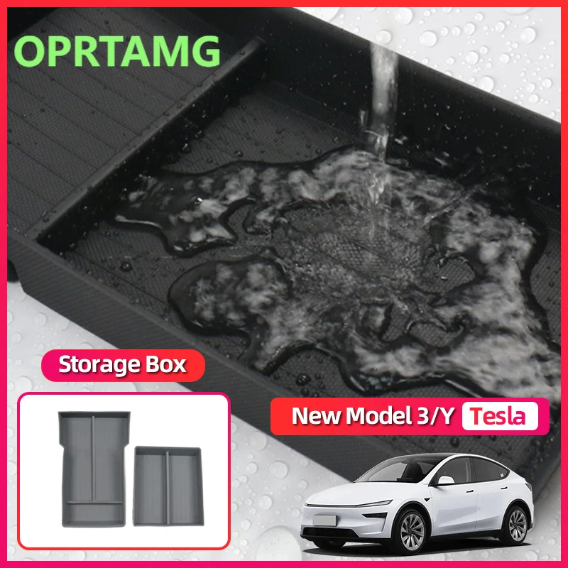 

Для Tesla Model Y Model 3 2024-2026 Highland модификация центрального управления нижние инструменты для хранения подлокотник ящик для хранения эмблемы