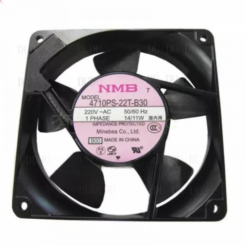 D D para nuevo ventilador Axial NMB 4710PS-22T-B30 AC 220V 14/11W 120*120*25mm ventilador de refrigeración de gabinete