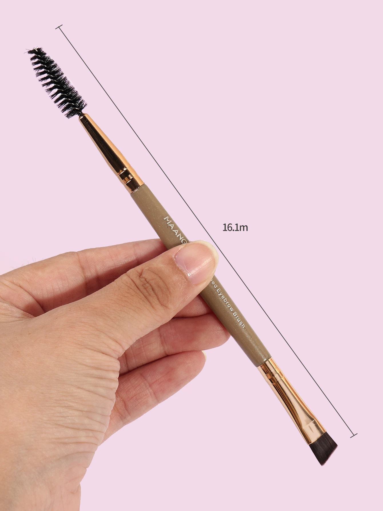 MAANGE 3PCS Double-ended Eyebrow Brush Set Professional Dual Angled Eye Brow Brush Eyelash Comb Eyebrow Brush Makeup Tools