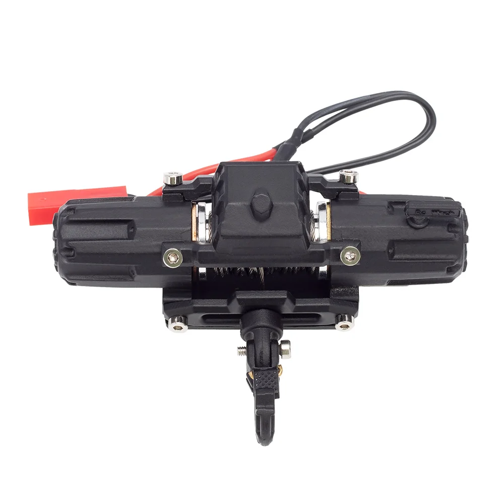 

MACH-Metal Double Motor Simulated Winch For 1/10 RC Crawler Car Axial SCX10 TRAXXAS TRX4 D90 KM2 Upgrade Parts Accessories