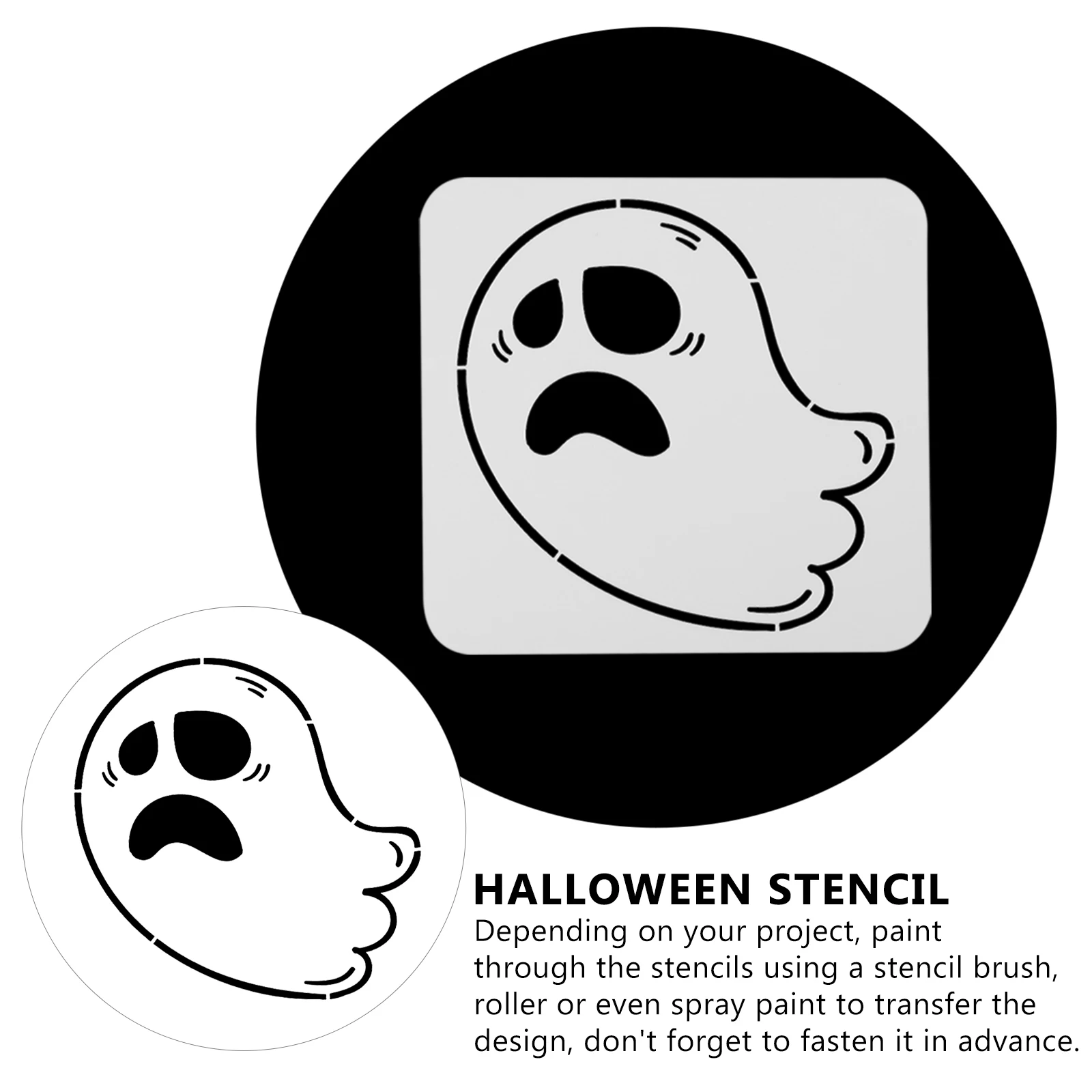 

8Pcs Halloween Painting Ghost Stencils Templates for DIY Wall Art Furniture Decoration Halloween Stencil Ghost Stencil