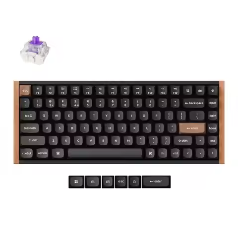 Keychron K2 HE Wireless Magnetic Switch Custom Keyboard Special Edition 75% Layout RGB Backlight Double-Shot PBT Keycap
