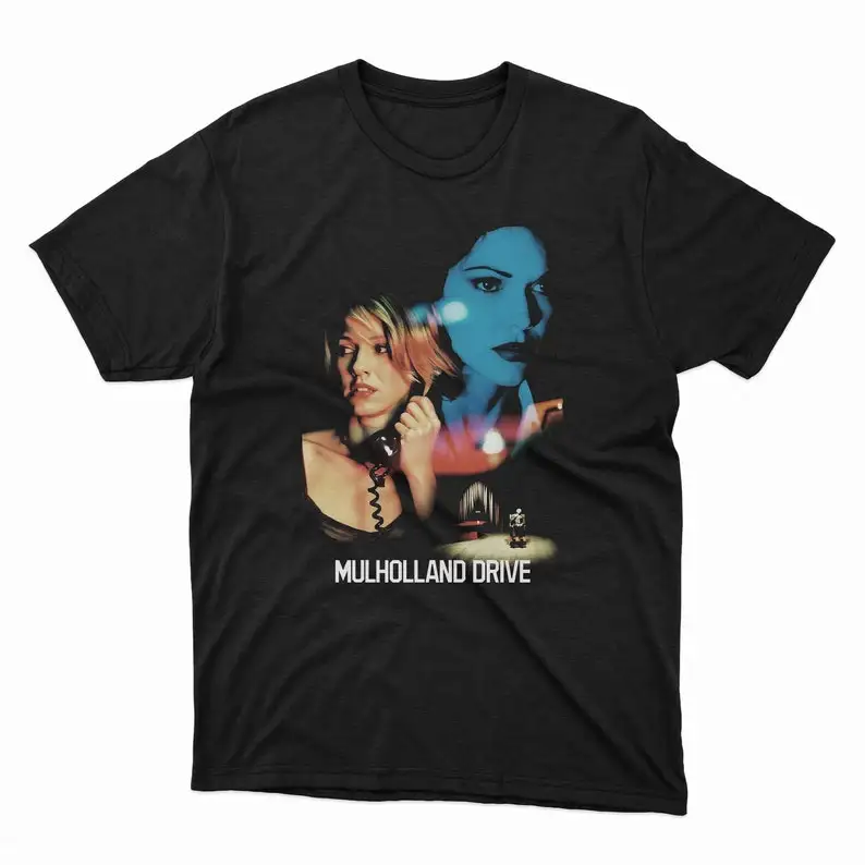 T-shirt classique Mulholland Drive pour hommes, T-shirt du film FC Lynch, Coupe régulière, Équipage de la présidence, Vêtements pour hommes