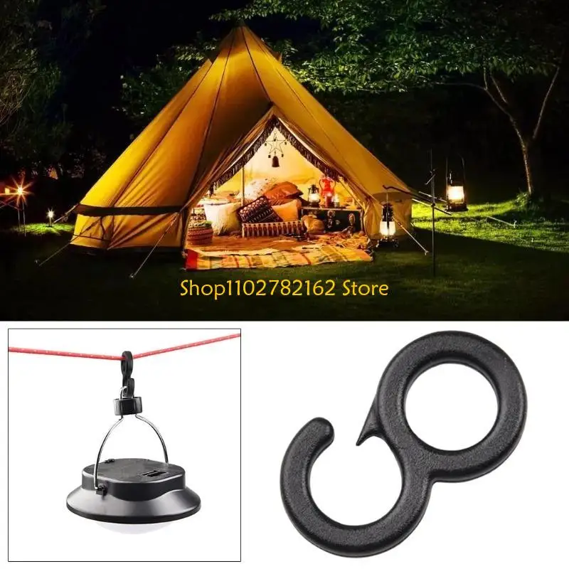 547B Hot10pcs Clip Tail Hook Light Camping, Multifunctional Tent Canopy Hook Outdoor
