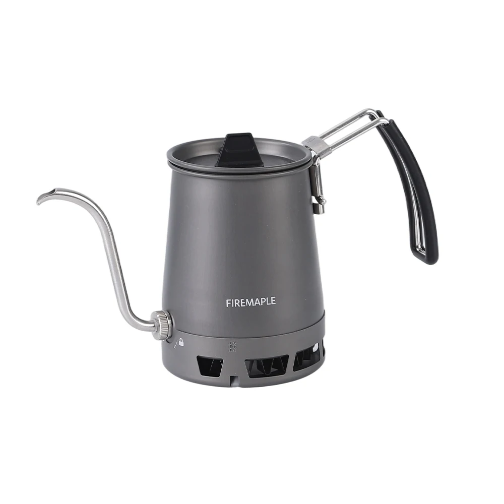 Hervidor de café Fire-Maple Petrel con boquilla de cuello de cisne, tetera portátil plegable con mango desmontable HX