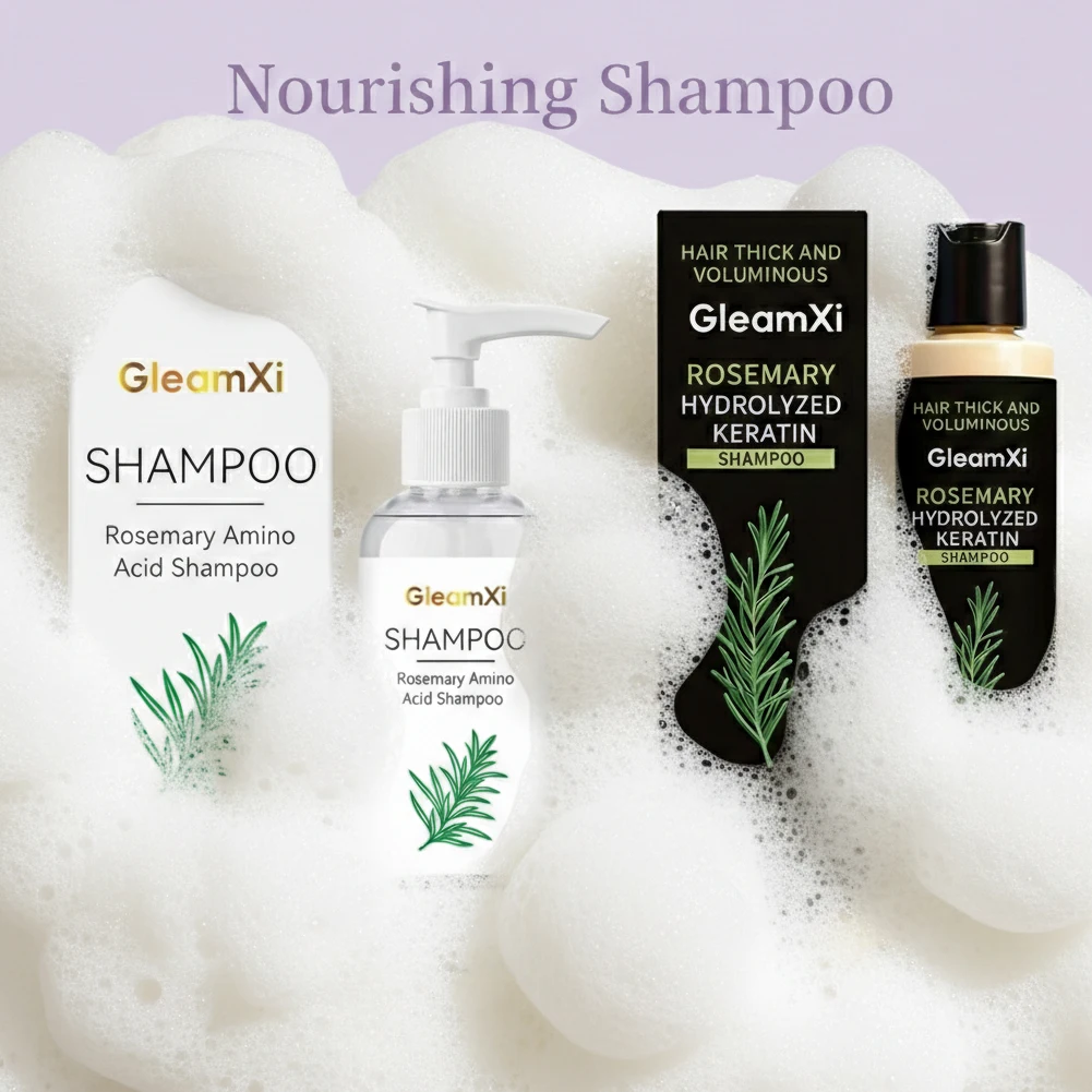 Rosemary Shampoo Soothing Scalp Anti Dandruff Nourishment Hair Shampoo Plant Oil Control Refreshing Fluffy Repair Split Ends New