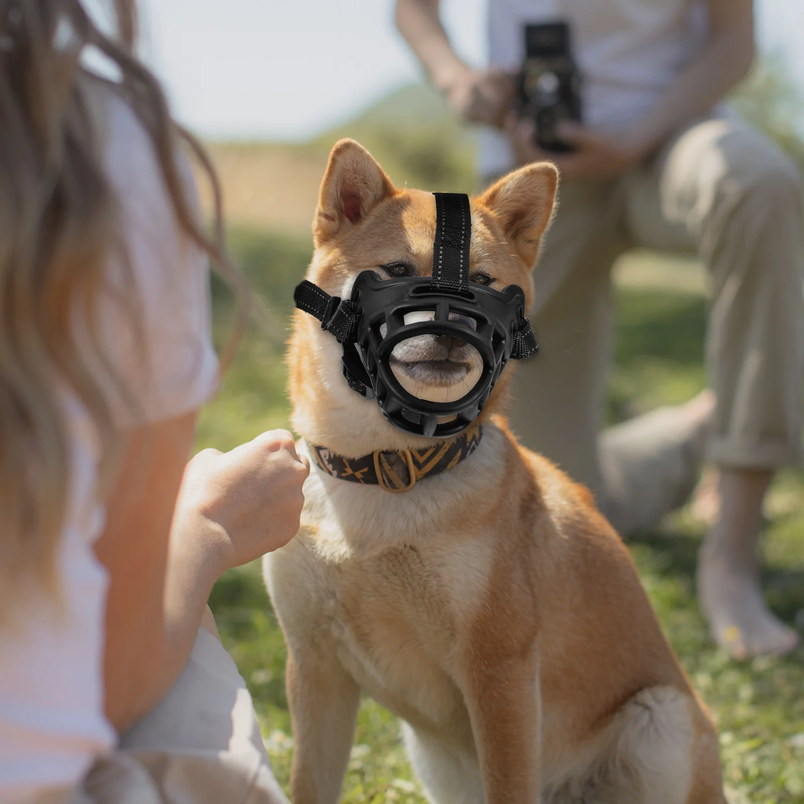 Breathable Dog Muzzle Dog Mask Protective Mask Dog Mouth Cover for Small Medium Large Dog pet muzzle anti-bite cover