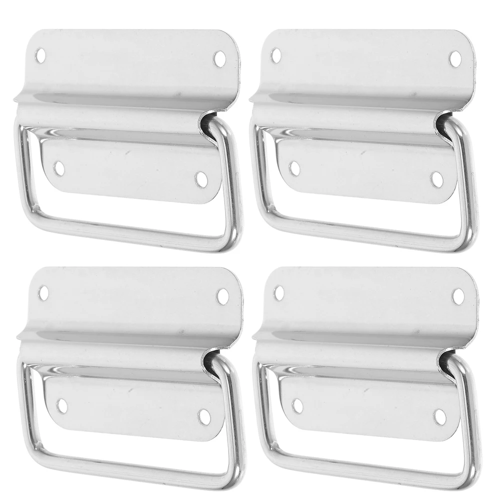

4pcs Steel Furniture Handles For Dresser Foldable Handles for Tool Case Cabinet Replacement Furniture Equipment Pull