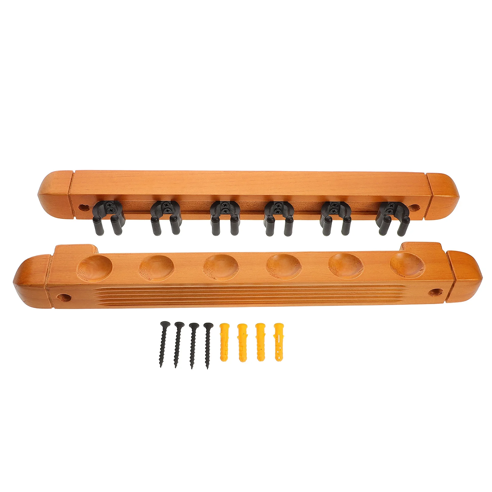 

2 Pcs Billiard Rack Stick Pole Erector Supplies Pool Accessories Wood Billiards Stand Stands