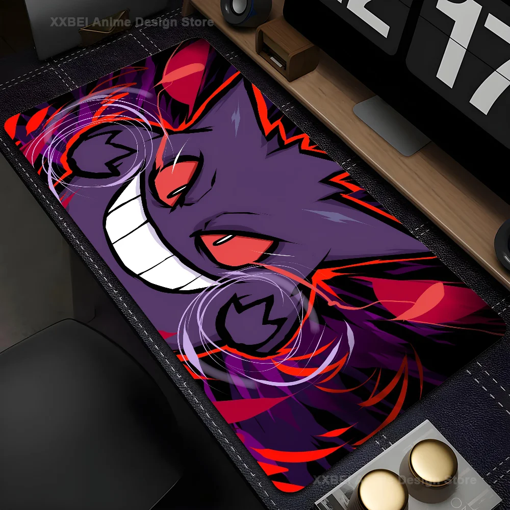 P-Pokemon-Gengar Grande Mousepad Mouse Mat Desk Mat With Pad Gaming Accessories Prime Gaming XXL Keyboard Pad Padding Mat