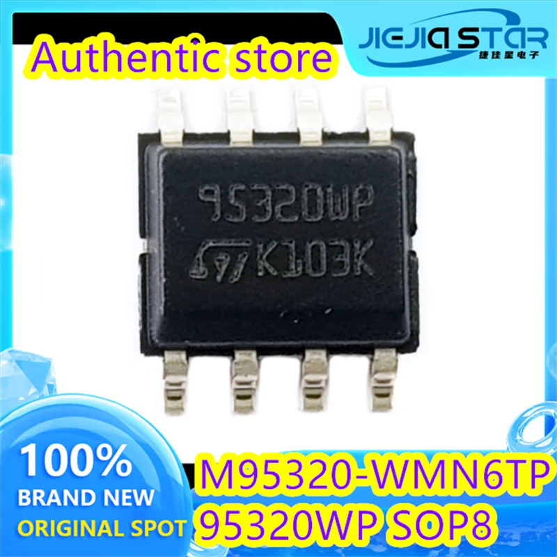 

Memory Chip IC, Good Quality, Brand New, Fast Delivery, M95320-WMN6TP, M95320, 95320WP, SOP8, 4 Pcs, 50 Pcs