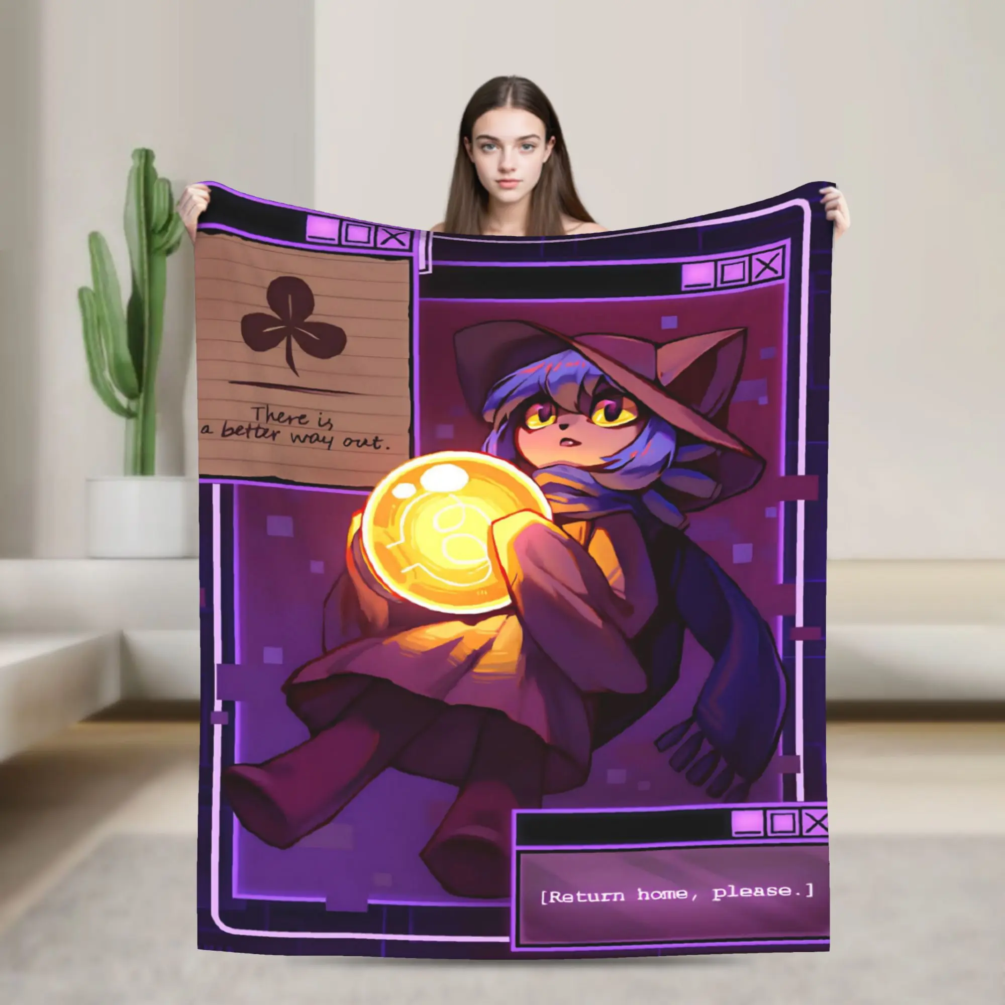 OneShots Niko Merch Blanket Super Soft Cozy  Throw Blankets for Bed 50x60 Inches Multiple Sizes Bedspread