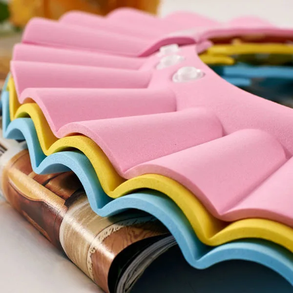 

Adjustable Blue Eva Waterproof Baby Shower Hat For Bath Hair Washing Protection Ultra-Light 80°C Heat Resistant Suitable