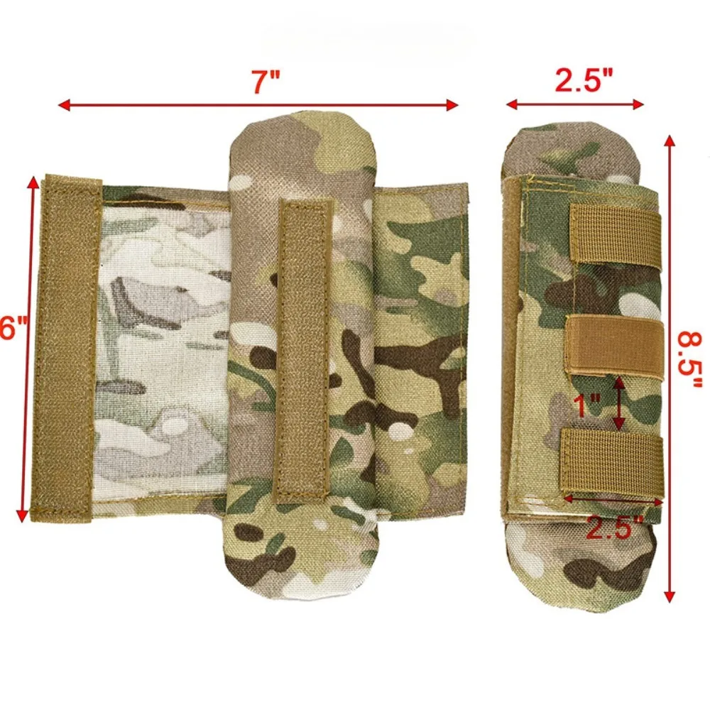 Chaleco táctico con correa para el hombro, cómodo cojín de malla de nailon, almohadillas protectoras Molle para FCPC/JPC, accesorios para mochila de