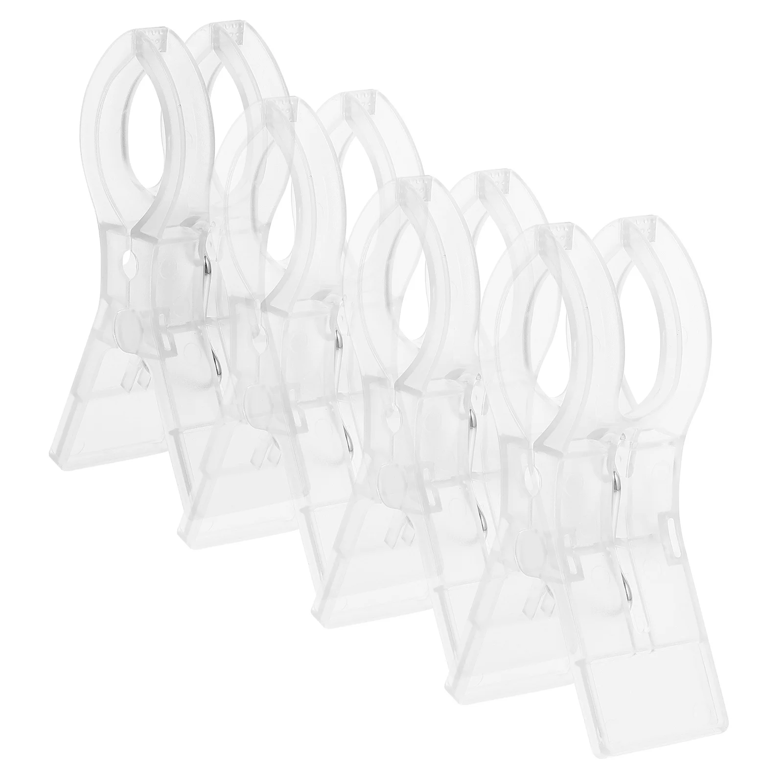 

4pcs Windproof Clothespins Plastic Quilt Clamps For Laundry Drying Balcony Outdoor Use Multifunctional Blanket Fixator Clothes