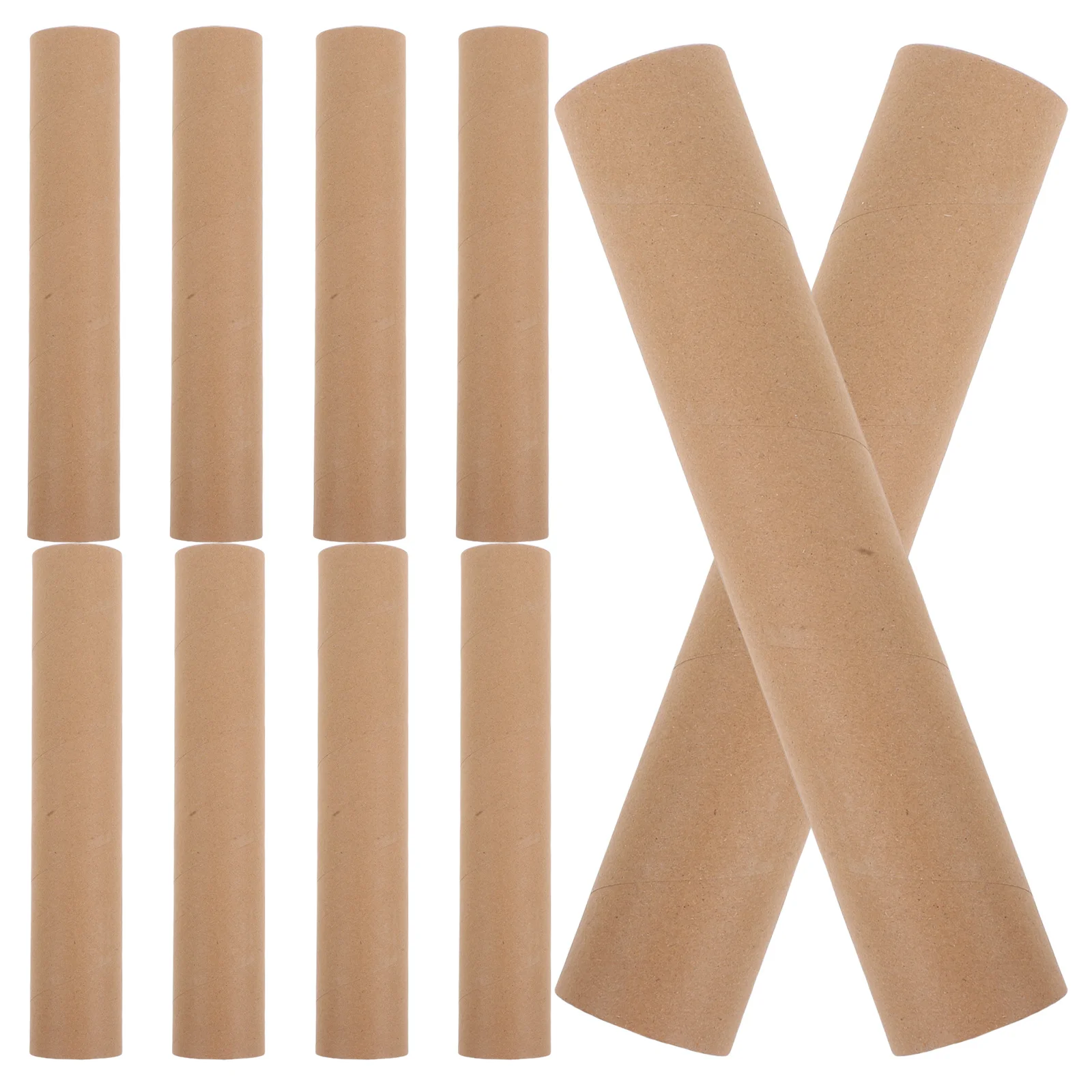 Tubi Kraft in cartone postale da 10 pezzi Tappi bianchi Conservazione sicura Spedizione Poster Disegni Forniture per imballaggio Materiale da imballaggio