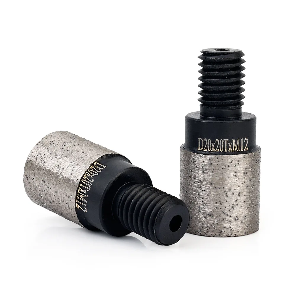 20mm CNC Diamond Incremental Finger Bit M12 CNC Milling Finger Diamond Bit for Granite, Marble and Engineered Stone