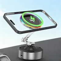 Car Magnetic 15W Wireless Charger Vacuum GPS Bracket Phone Holder Foldable Vacuum Suction Cup For Magsafe iPhone 17 16 15 14 13