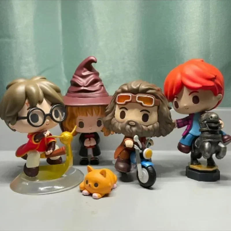 Harri potte blind BOX ชุดของเล่นของขวัญคริสต์มาสสำหรับเด็กตกแต่งโต๊ะกล่องลึกลับทำจากพีวีซีเซอร์ไพรส์กล่องลึกลับ