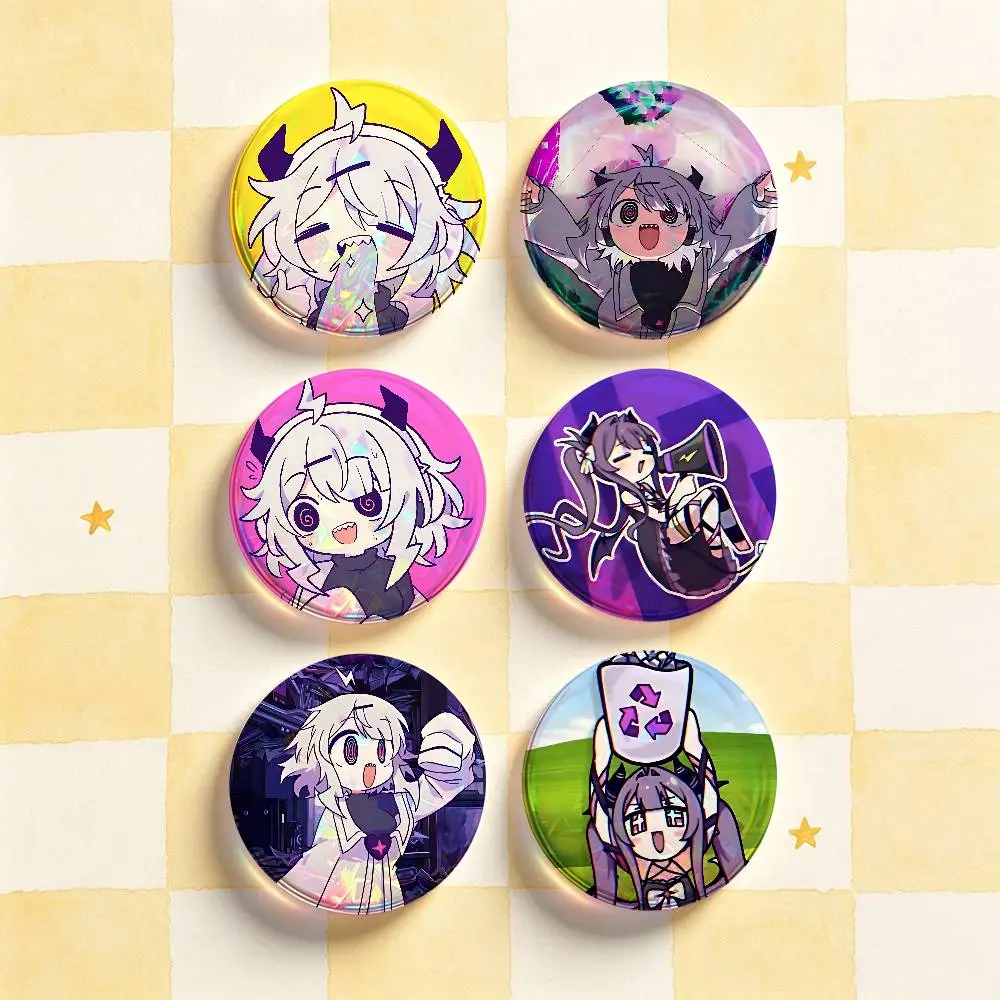 Y-Yunyun Syndrome HD Print Badges Pretty Round Display Brooches IP merchandise 32mm 58mm 75mm 44mm 25mm
