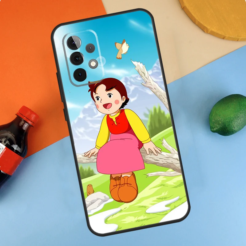 Cartoon Heidi Case For Samsung Galaxy A54 A34 A14 A53 A13 A23 A33 A73 A51 A71 A12 A22 A32 A52 A21S Coque