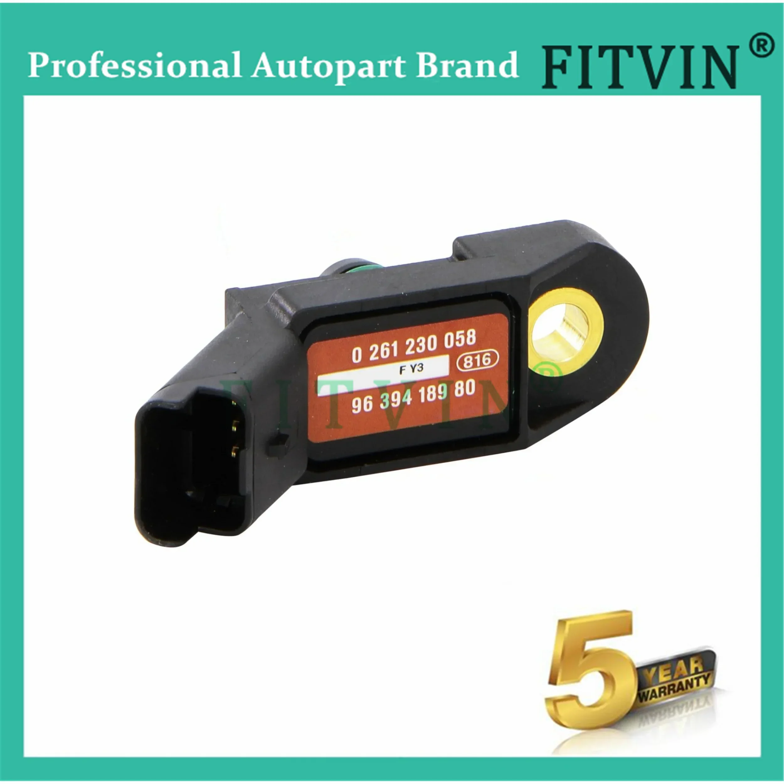 New 0261230058 MAP Manifold Absolute Pressure Sensor For Peugeot Citroen Fiat Lancia 9639418980