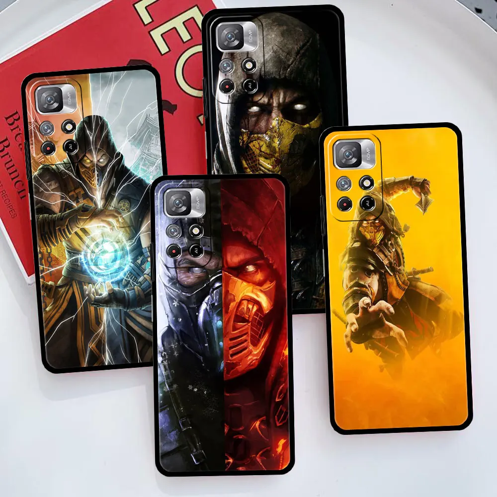 Silicon Matte Game Mortal Kombat For Xiaomi Redmi Note 8T 9 9A 9S 11 9C 9T K40 10 Pro 8 K50 11S 5G 11T Celular Funda