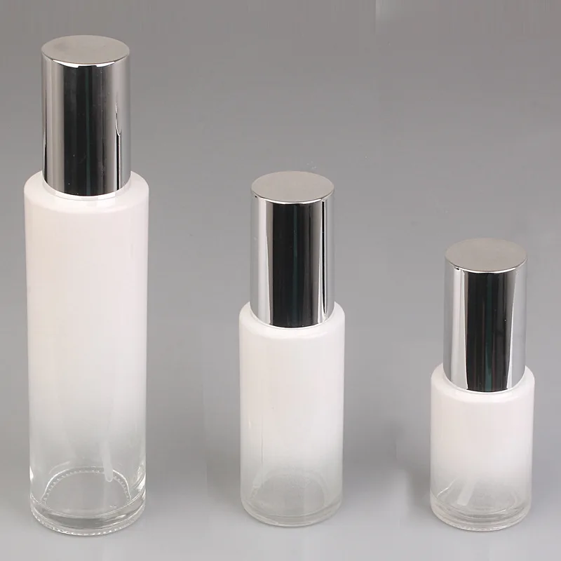 Flcopropriété Pulvérisateur Atomiseur à Pompe en Verre, Compte-Gouttes Portable, Pots à Crème, pour Voyage, Soins de la Peau, Emballage Cosmétique, 30-100ml