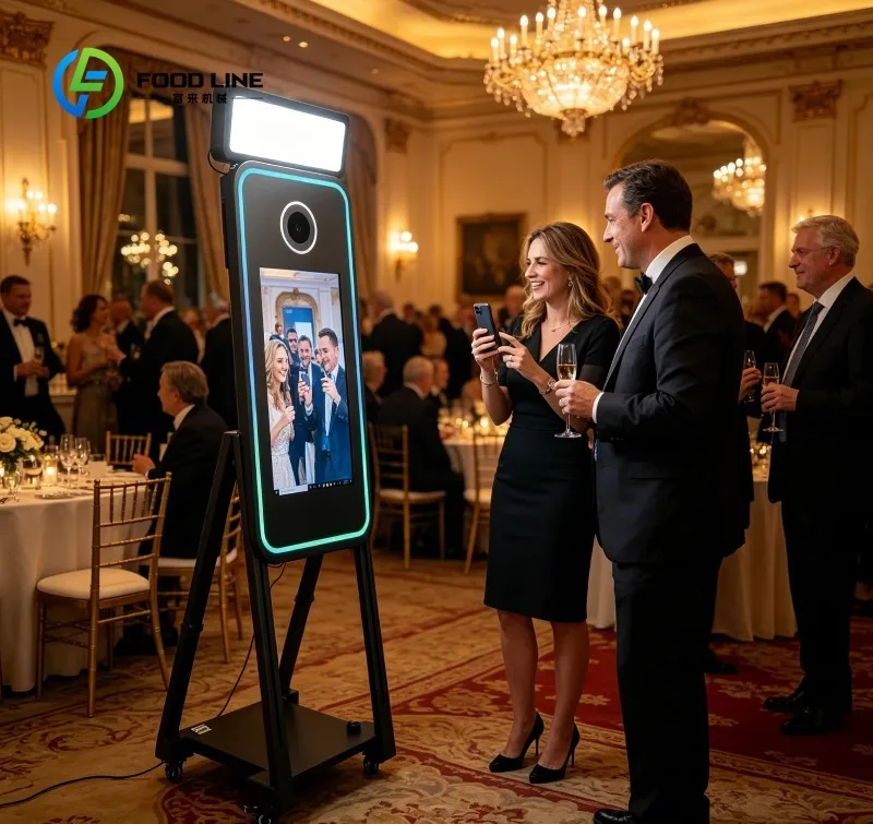 Automatic Photo Booth Machine Interactive Photography Booth with AI Camera for Exhibition Trade Show Event