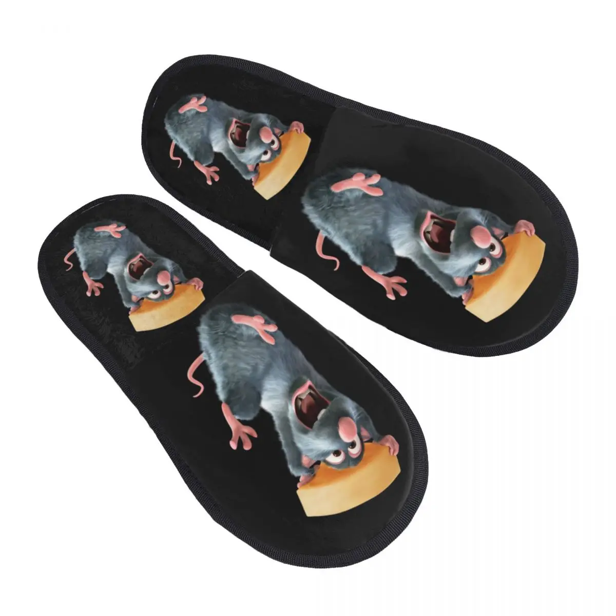 

Custom Ratatouille Remy Chef House Slippers Women Cozy Memory Foam Anime Cartoon Slip On Spa Slipper Shoes