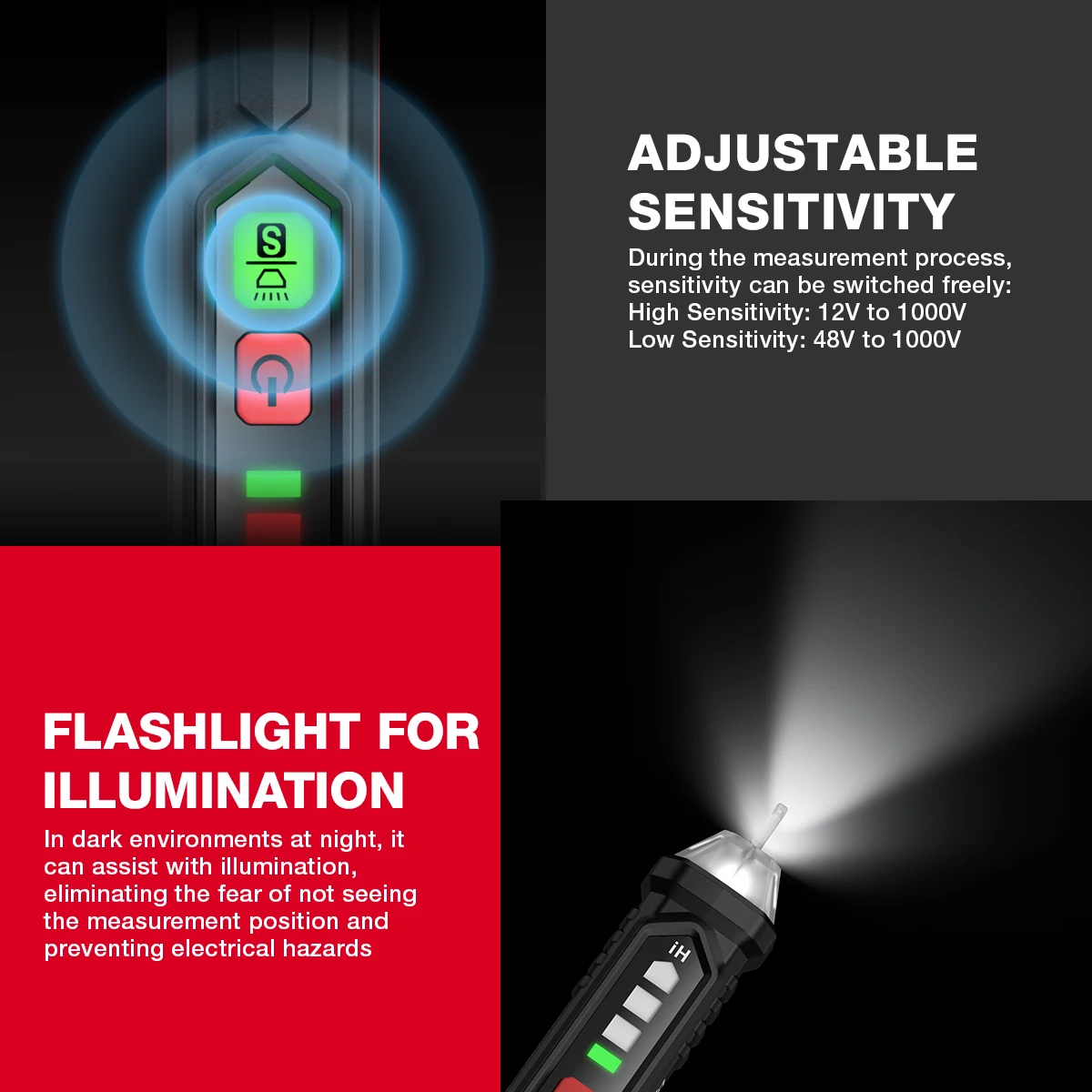 HABOTEST HT90/HT100/HT100P/HT101 Digital Voltage Detector Non-Contact Multifunction Electronic Tester Electric Sensor Test Pen