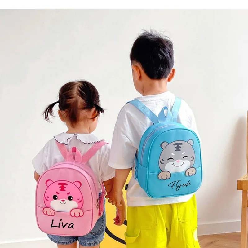 Little Tiger Baby Children's Backpack Outdoor Cartoon Lightweight and Cute Animal Children's  Personalized Small Book Bag